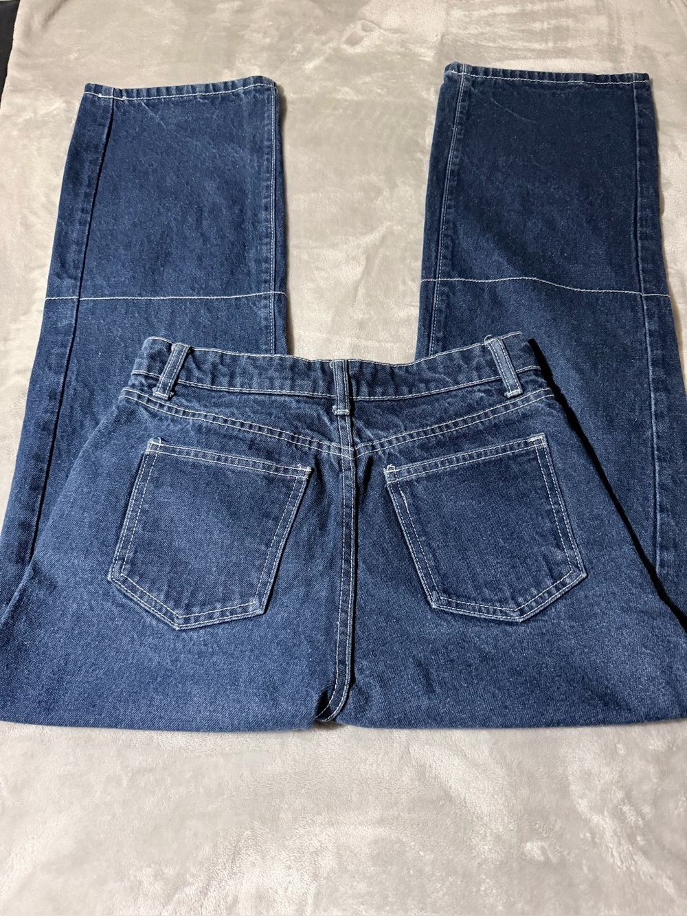Women's Dark Blue Straight-Leg Jeans